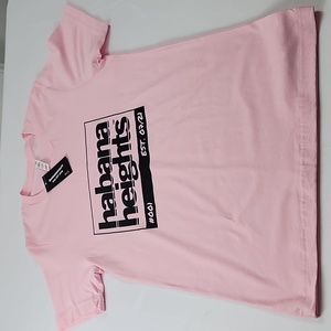 Habana Heights Pink Graphic Unisex Tee Shirt SZ Small